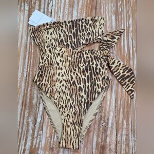 Zimmermann Leopard Print One Piece Swimsuit